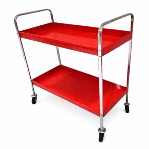 MESA RODANTE 2 BANDEJAS CON RUEDAS PALLADINO