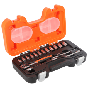 JUEGO DE BOCALLAVES CON CUADRO CONDUCTOR DE 1/4"