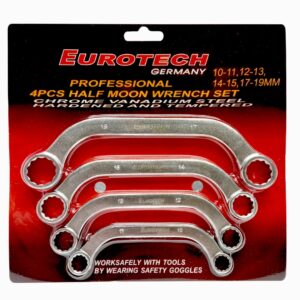 Juego de 4 llaves C (gancho) Eurotech EU2650