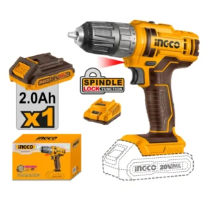 TALADRO ATORNILLADOR INALAM. 20V 10MM(3/8")- CDLI200518-4 INGCO