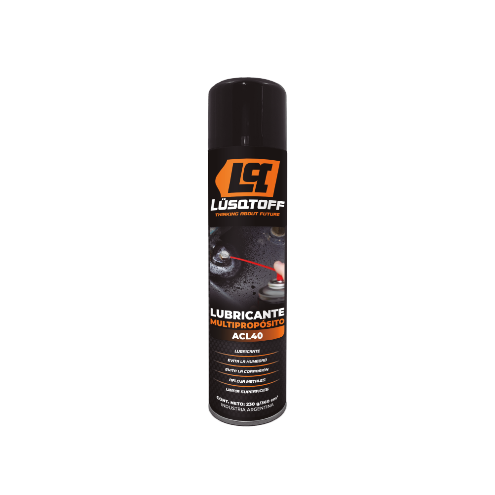 Lubricante multipropósito en aerosol Lusqtoff ACL40 360 cc fragancia limón