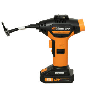 Inflador a batería Lusqtoff IL150-8 con medidor digital 150 PSI