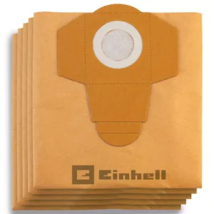 Bolsas de papel Einhell para aspiradora 20 L x 5 unidades