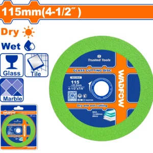 Disco de corte para vidrio Wadfow 115 mm WDC9K45