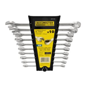 Juego de 14 llaves combinadas Crossmaster milimétricas
