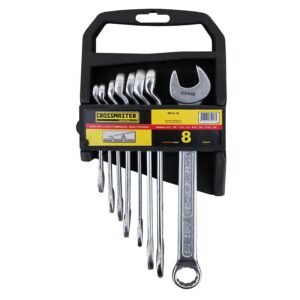 Juego de 8 llaves combinadas acodadas Crossmaster milimétricas (9953176,2)