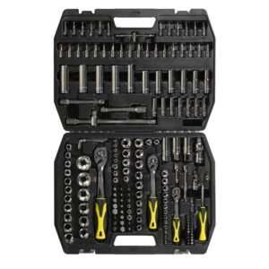 Juego de bocallaves Crossmaster 171 piezas encastre 1/4", 3/8" y 1/2"