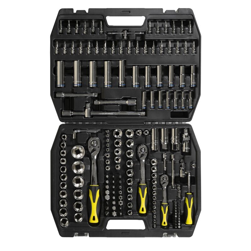 Juego de bocallaves Crossmaster 171 piezas encastre 1/4", 3/8" y 1/2"