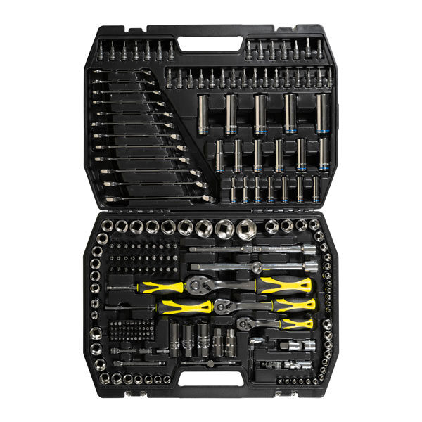 Juego de bocallaves Crossmaster 216 piezas encastre 1/4", 3/8" y 1/2"
