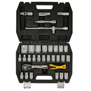 Juego de bocallaves Crossmaster 32 piezas encastre 1/2" milimétrico