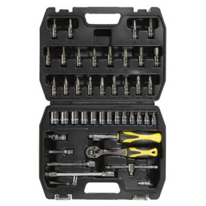 Juego de bocallaves y puntas Crossmaster 45 piezas encastre 1/4"
