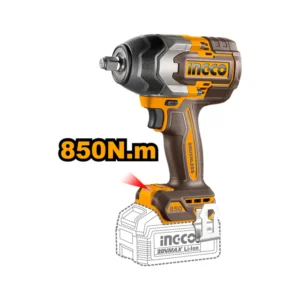 Llave de impacto a batería Ingco 20V 1/2" 850 Nm CIWLI20851