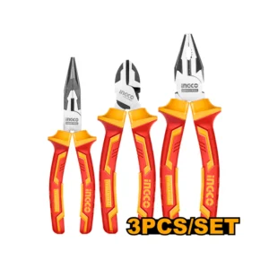 Set de pinza y alicates aislados Ingco 3 piezas (8", 6", 6") HIKPS28318
