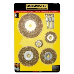 KIT 5 Cepillos Alambre Circul Cross - Crossmaster