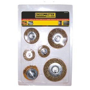 KIT 6 Cepillos Alambre Circul Cross - Crossmaster